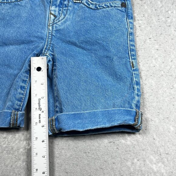 True Religion Little Boys Size 5 Denim Adjustable Waist Snap Button Shorts - Picture 7 of 13